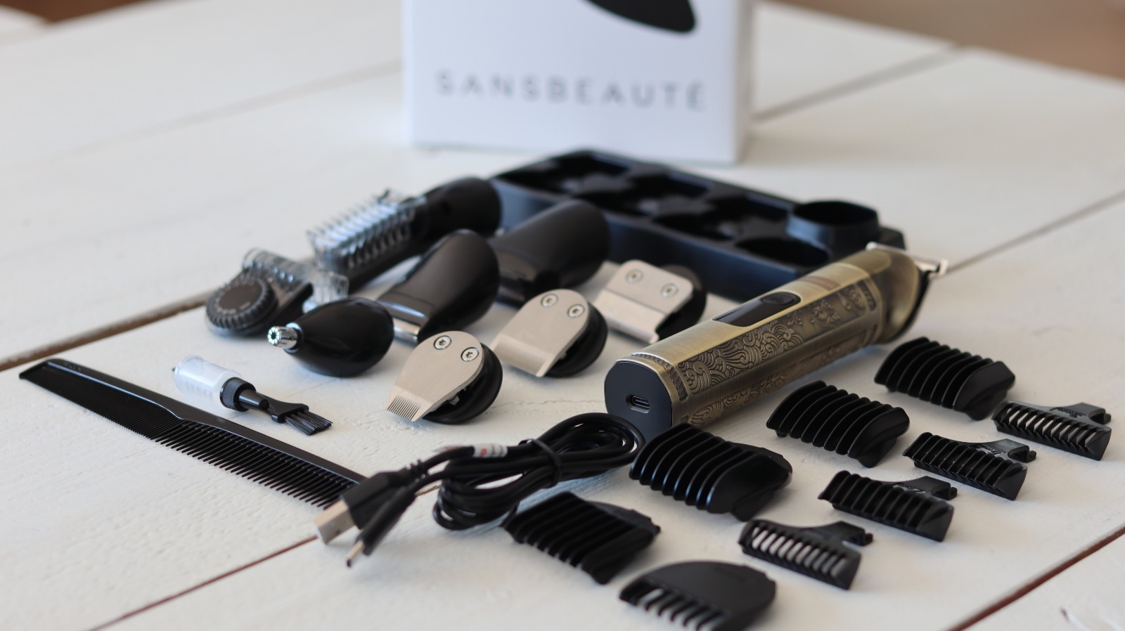 review sansbeaute 8-in-1 baardtrimmer